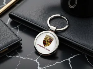 Porsche Anello Porta Chiavi Struttura in Lega Metallo S
